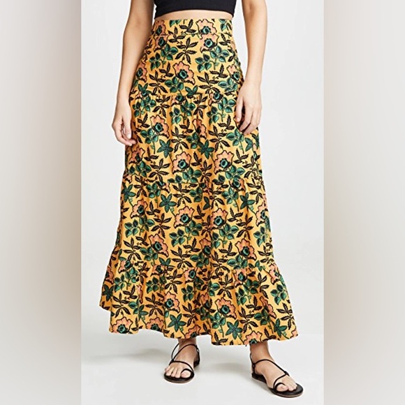 Scotch & Soda Dresses & Skirts - Scotch & Soda Yellow Floral Maxi Skirt